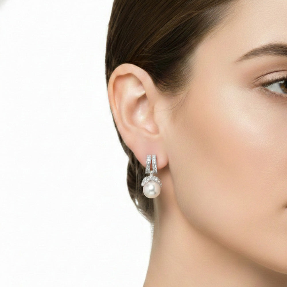 Aretes Anne Klein Color Plateado Para Mujer Contenido 1 Par De Aretes 01G01574