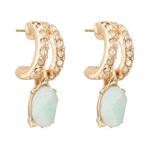 ARETES ANNE KLEIN COLOR DORADO TIPO COLGANTE CORTO 01G01575