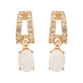 Aretes Color Dorado Anne Klein Forma Ovalo Tipo BotÃ³n , Cierre Tipo Poste, Familia Miami, Contenido 1 Par De Aretes