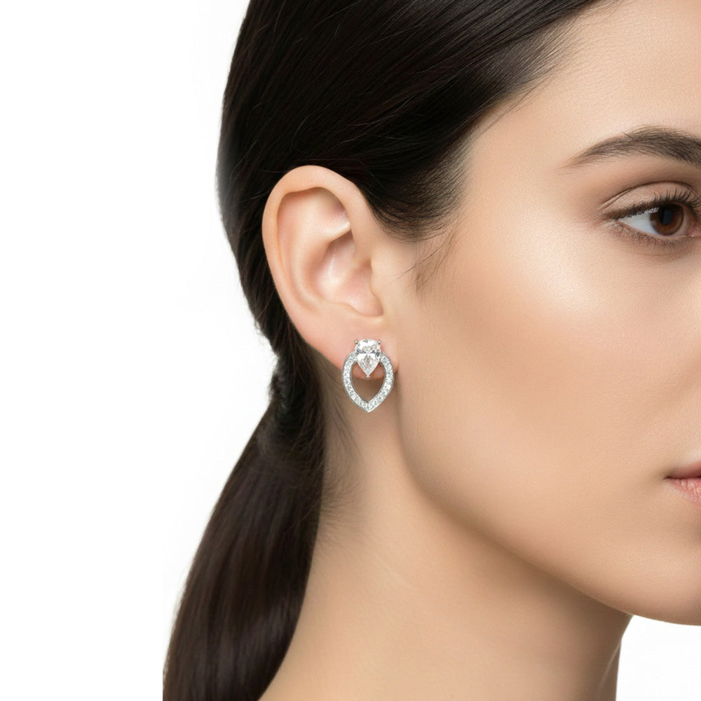 Aretes Anne Klein Color Plateado Contenido 1 Par De Aretes 01G01591
