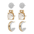 ARETES ANNE KLEIN COLOR DORADO FORMA ASIMETRICO 01G01615