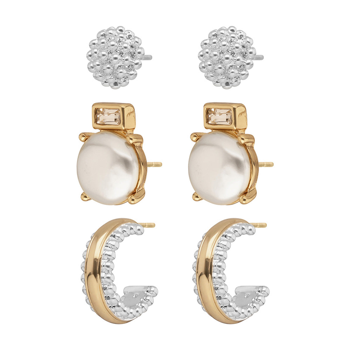 ARETES ANNE KLEIN COLOR DORADO FORMA ASIMETRICO 01G01615