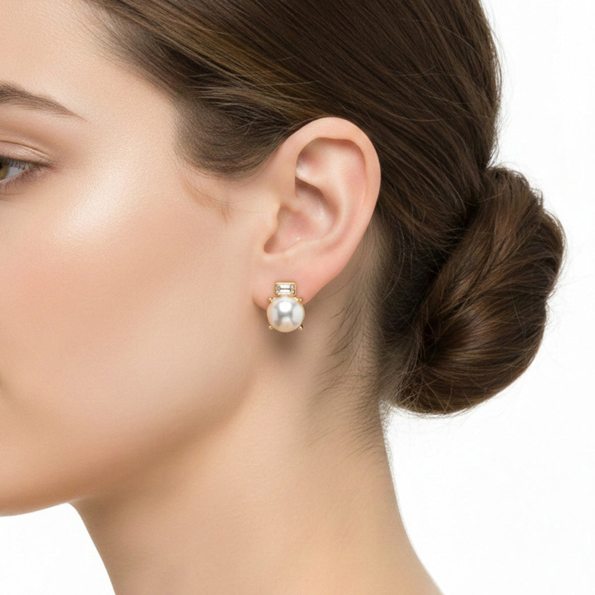 ARETES ANNE KLEIN COLOR DORADO FORMA ASIMETRICO 01G01615