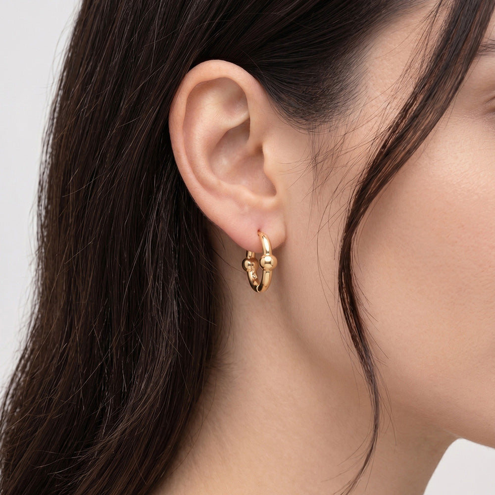 Aretes Color Dorado  Anne Klein Forma Nudo Tipo BotÃ³n , Cierre Tipo Poste, Familia Sarasota, Contenido 1 Par De Aretes