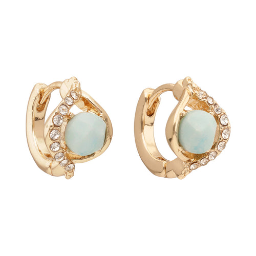 ARETES ANNE KLEIN COLOR DORADO TIPO BOTÓN 01G01622