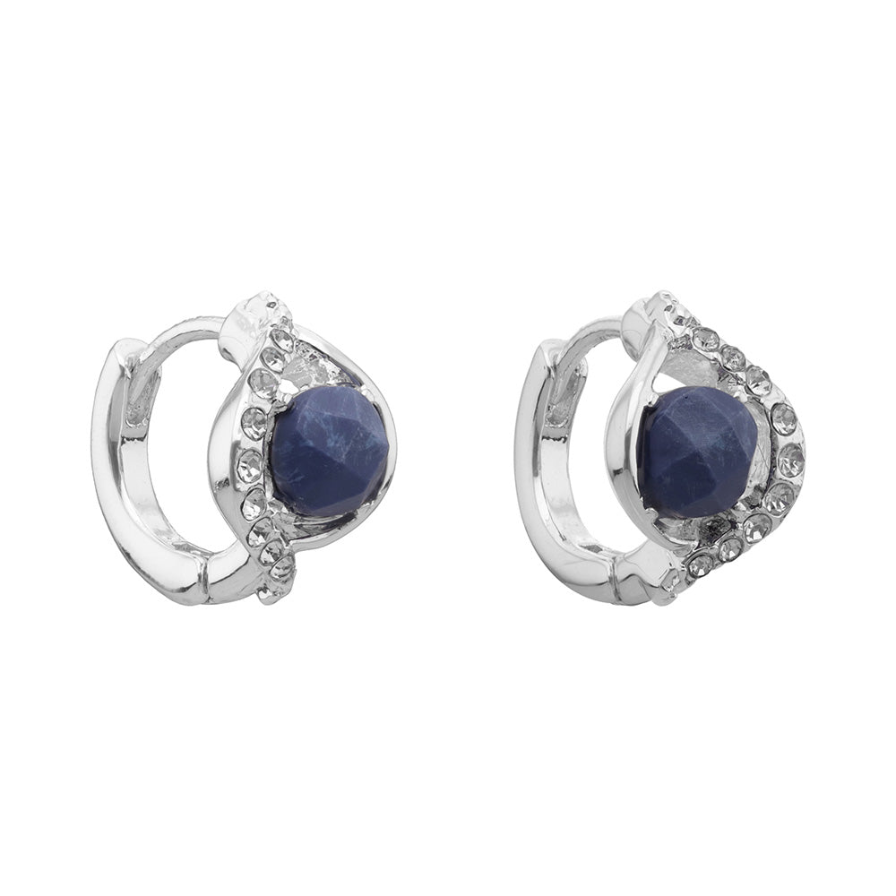Aretes Color Plateado Anne Klein Forma Asimetrico Tipo BotÃ³n , Cierre Tipo Poste, Familia Miami, Contenido 1 Par De Aretes