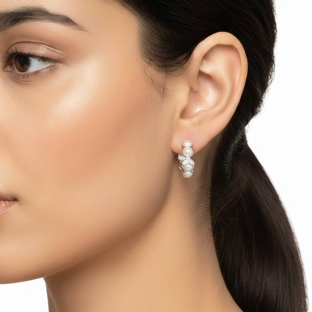 Aretes Anne Klein Color Plateado Para Mujer Contenido 1 Par De Aretes 01G01633