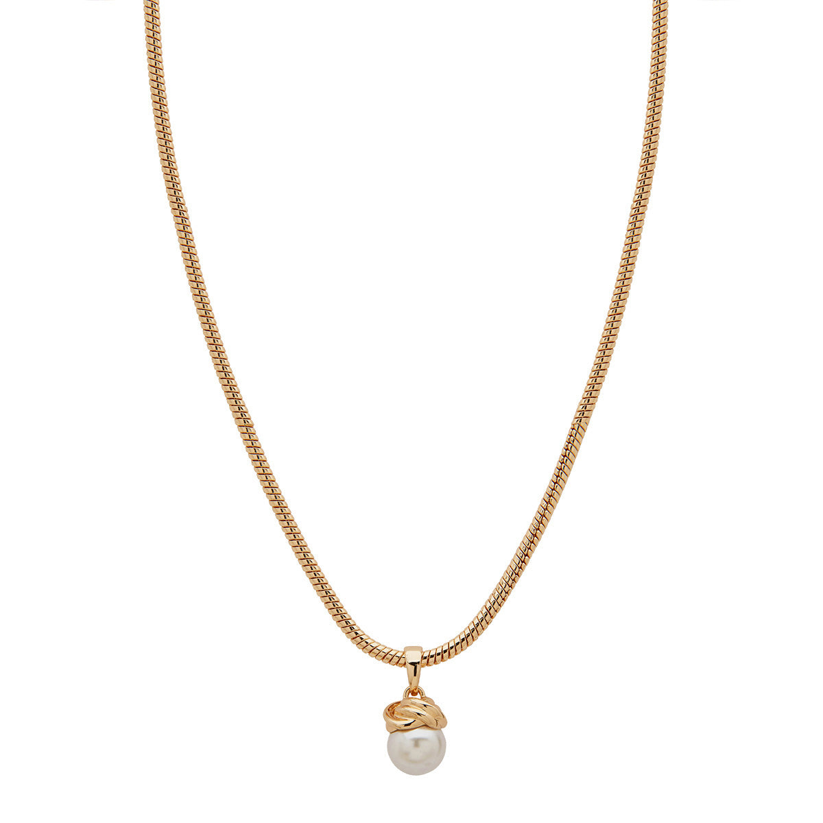 COLLAR ANNE KLEIN ALEACION DE METALES COLOR DORADO FORMA ASIMETRICO 01N00193_B