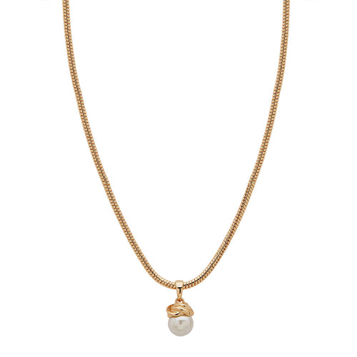 COLLAR ANNE KLEIN ALEACION DE METALES COLOR DORADO FORMA ASIMETRICO 01N00193_B
