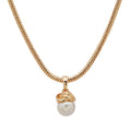 COLLAR ANNE KLEIN ALEACION DE METALES COLOR DORADO FORMA ASIMETRICO 01N00193_B