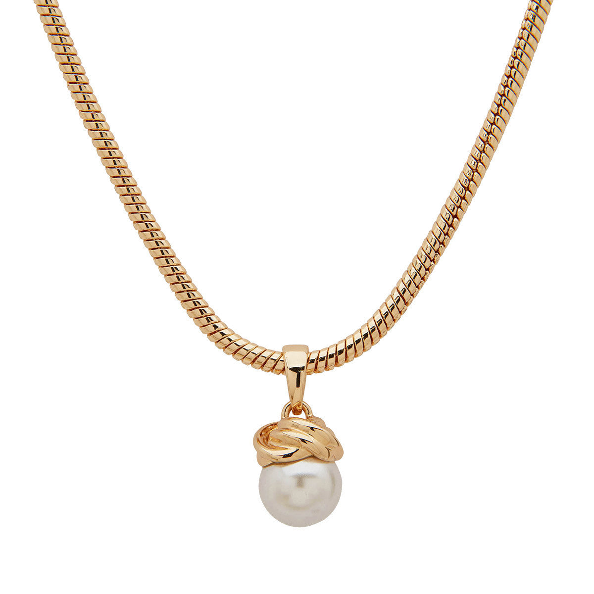 COLLAR ANNE KLEIN ALEACION DE METALES COLOR DORADO FORMA ASIMETRICO 01N00193_B