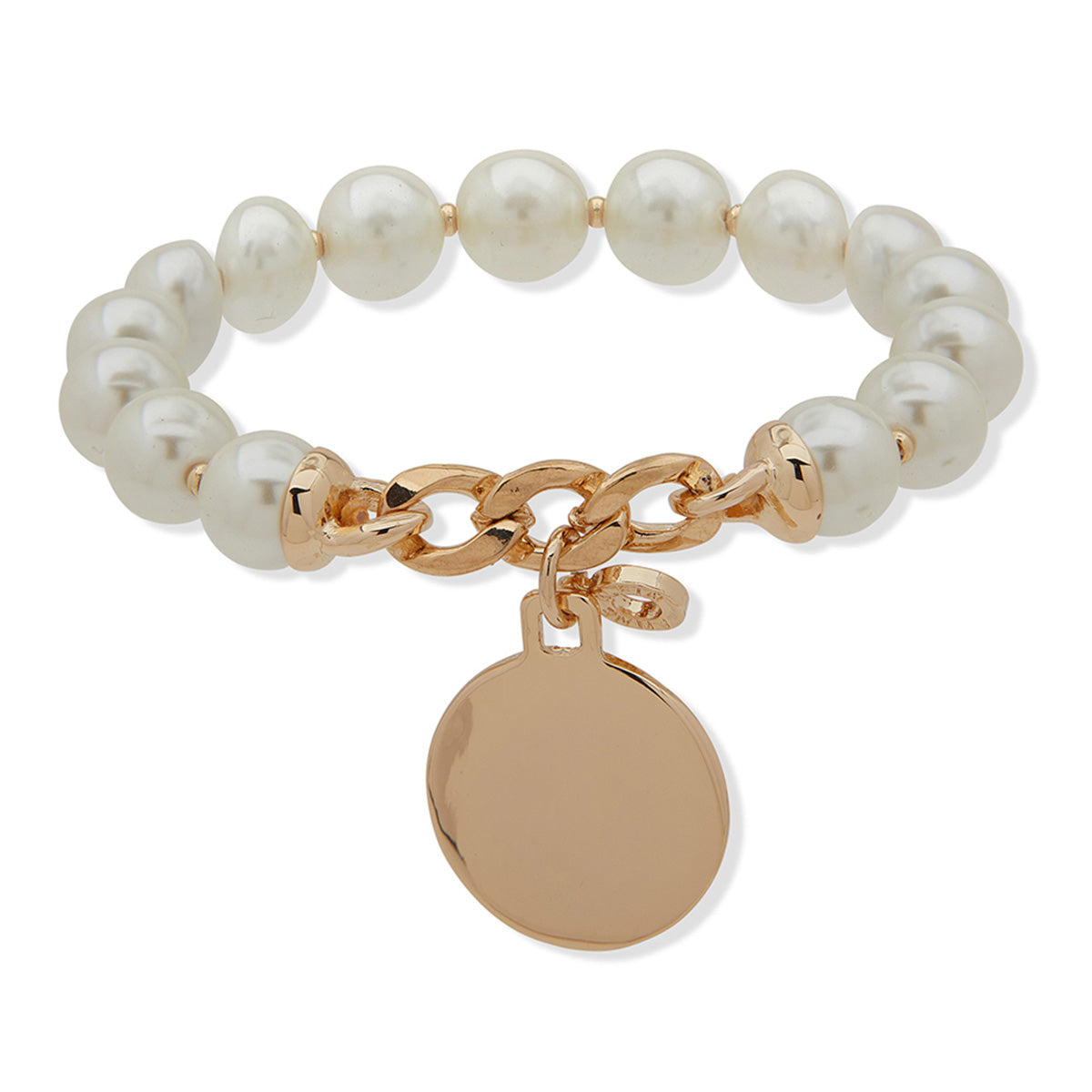 PULSERA ANNE KLEIN ALEACION DE METALES COLOR DORADO FORMA CIRCULAR 01N00274