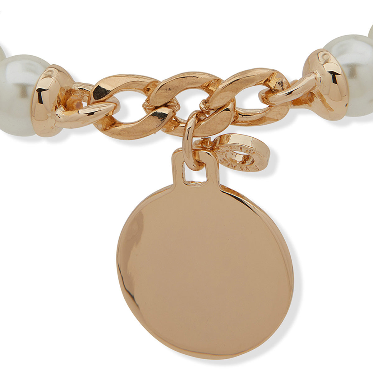 PULSERA ANNE KLEIN ALEACION DE METALES COLOR DORADO FORMA CIRCULAR 01N00274