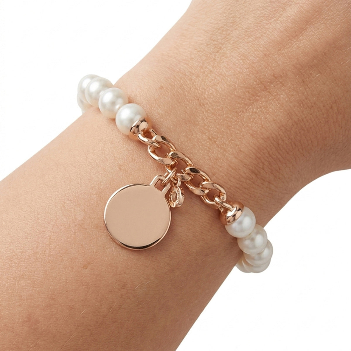 PULSERA ANNE KLEIN ALEACION DE METALES COLOR DORADO FORMA CIRCULAR 01N00274