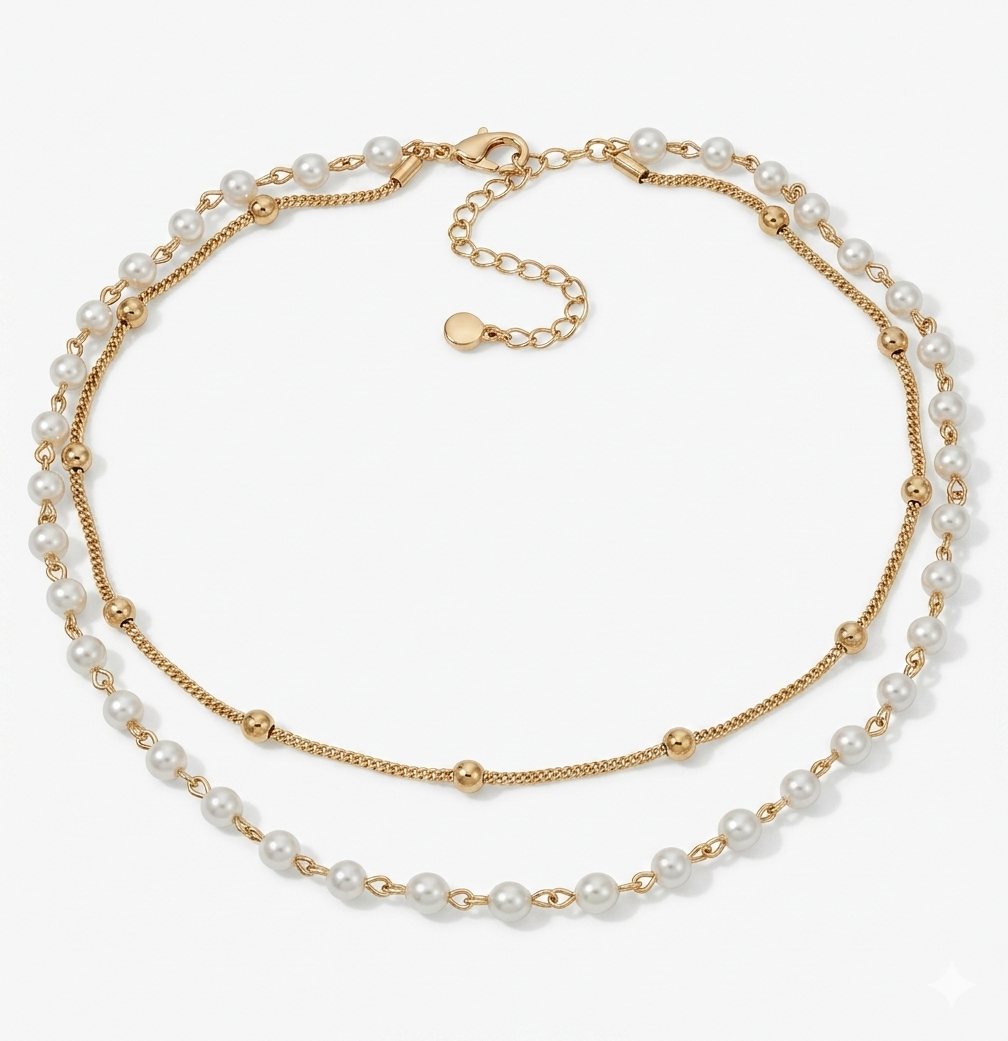 COLLAR ANNE KLEIN ALEACION DE METALES COLOR DORADO FORMA CIRCULAR 01N00275_B
