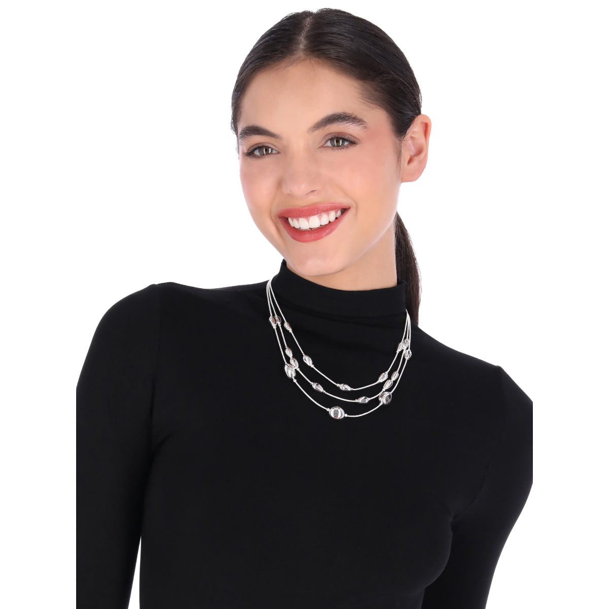 COLLAR ANNE KLEIN SWEATER WEATHER PLATEADO