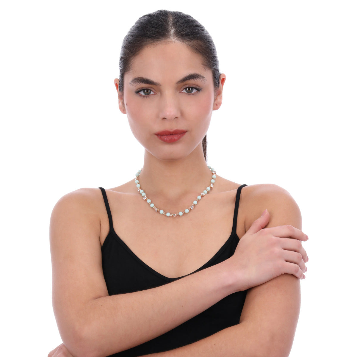 COLLAR ANNE KLEIN GARDENIA DORADO