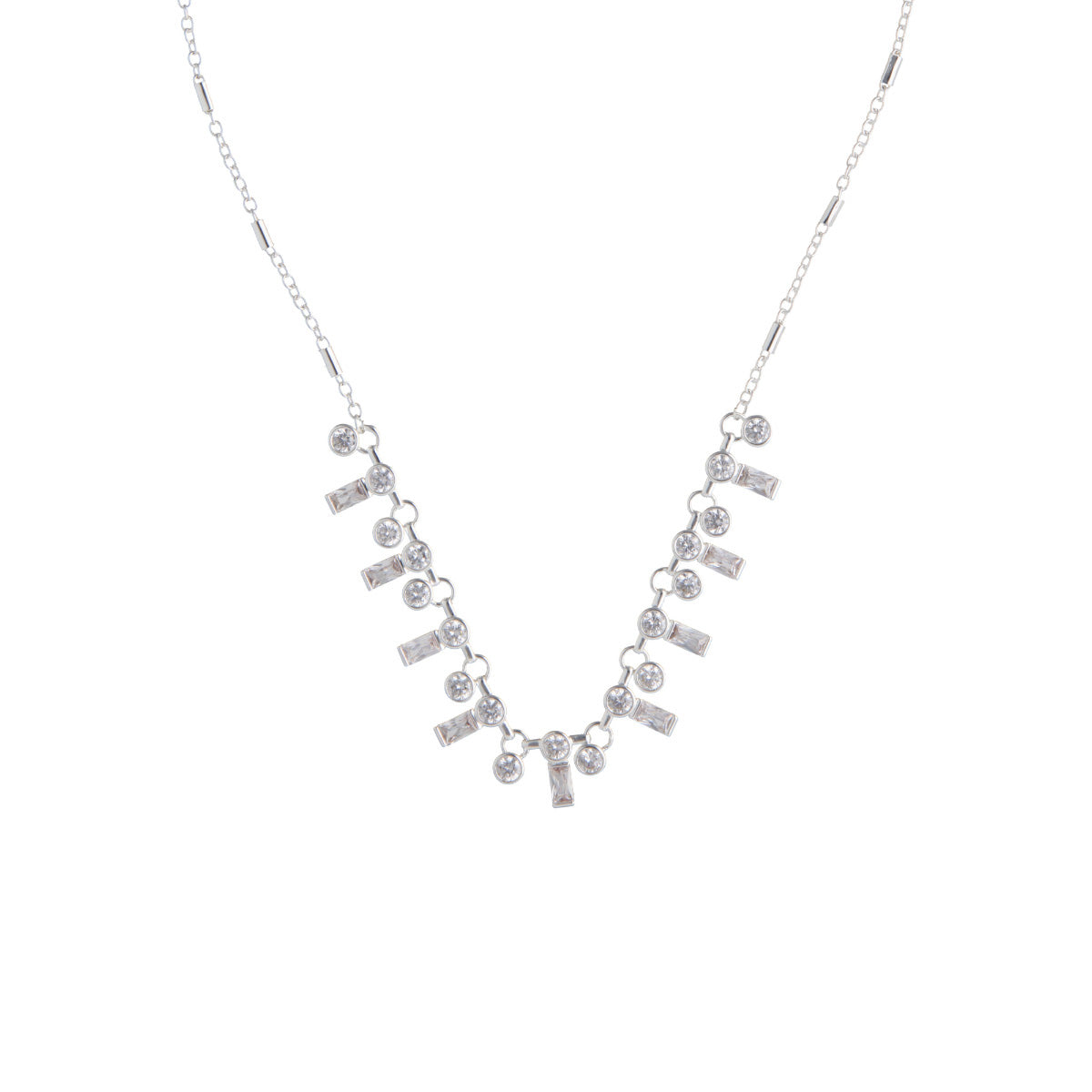 COLLAR ANNE KLEIN ORCHID PLATEADO