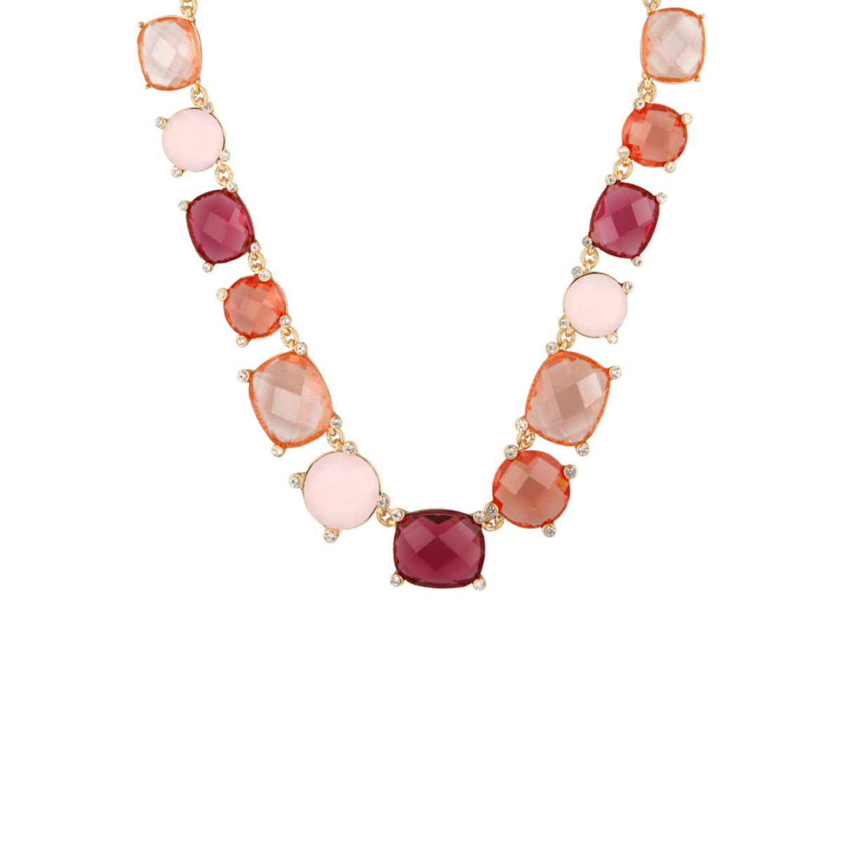 COLLAR ANNE KLEIN ALEACION DE METALES COLOR ROSA FORMA CIRCULAR 01N00473