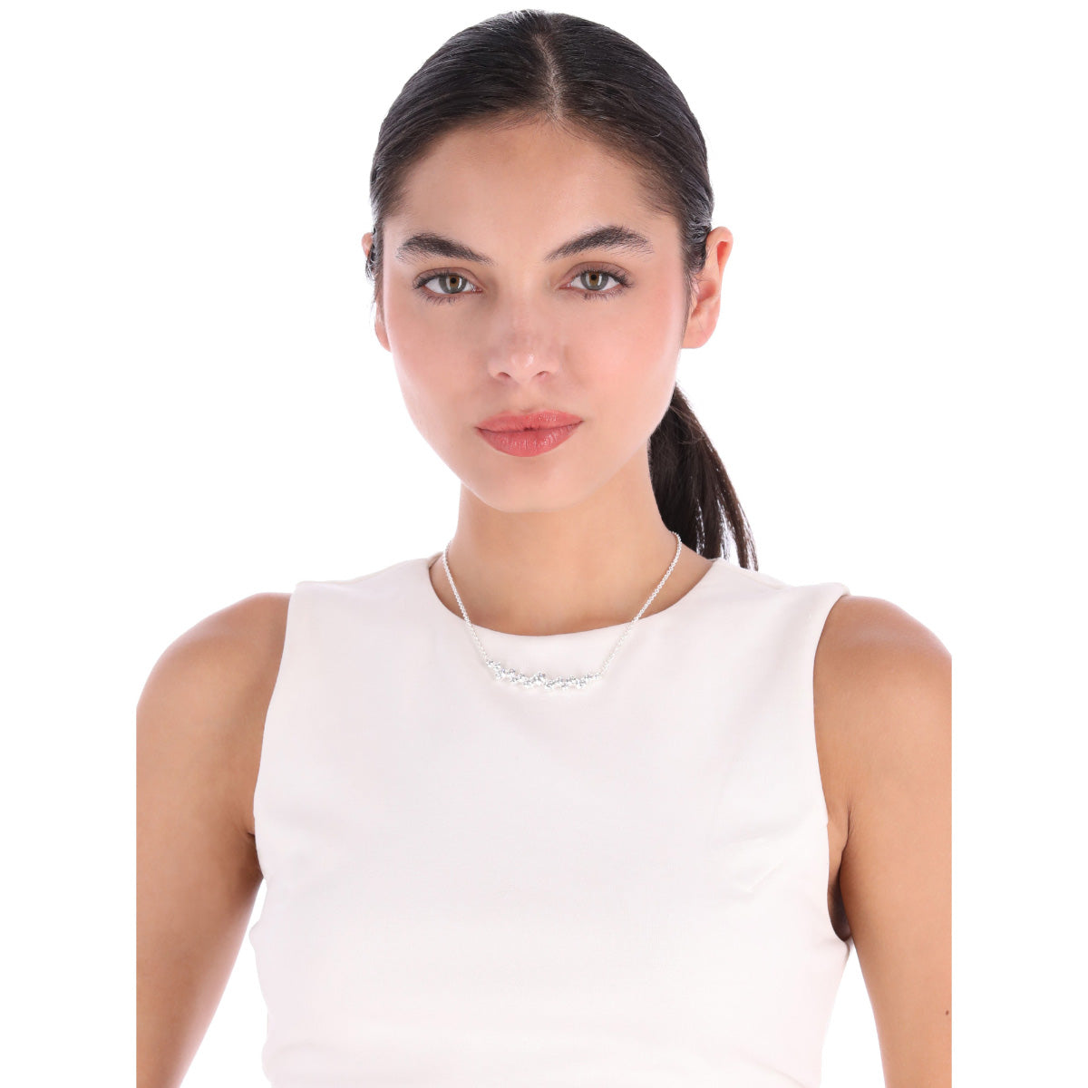 COLLAR ANNE KLEIN MARTINI PLATEADO