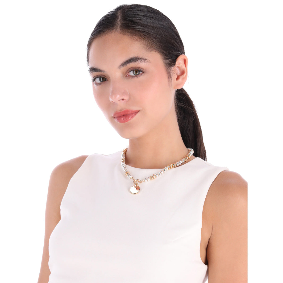 COLLAR ANNE KLEIN PINA COLADA BITONO