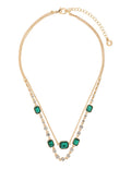 COLLAR ANNE KLEIN ALEACION DE METALES COLOR DORADO FORMA CUADRADO 01N00535