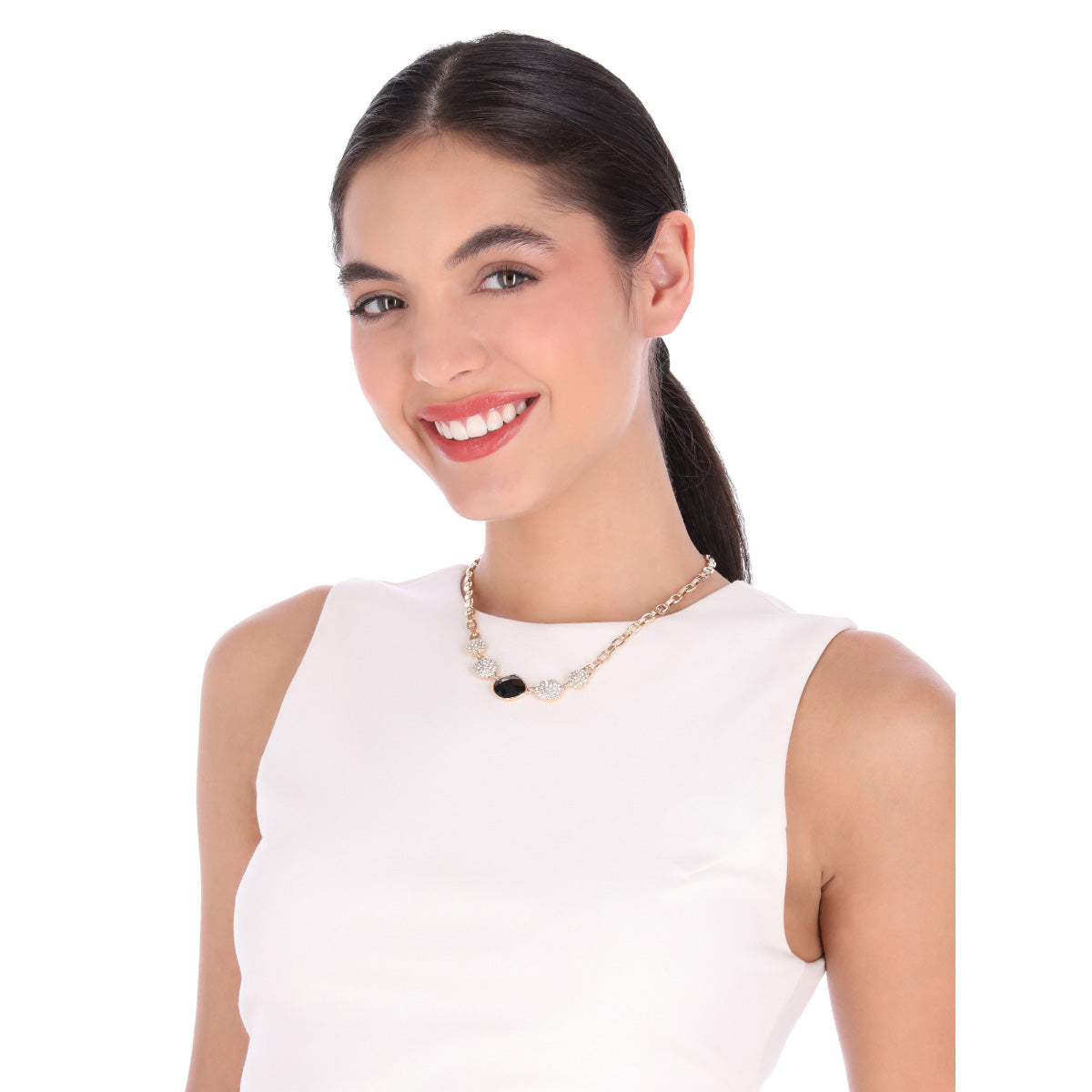 COLLAR ANNE KLEIN TWINKLING ROMANCE DORADO