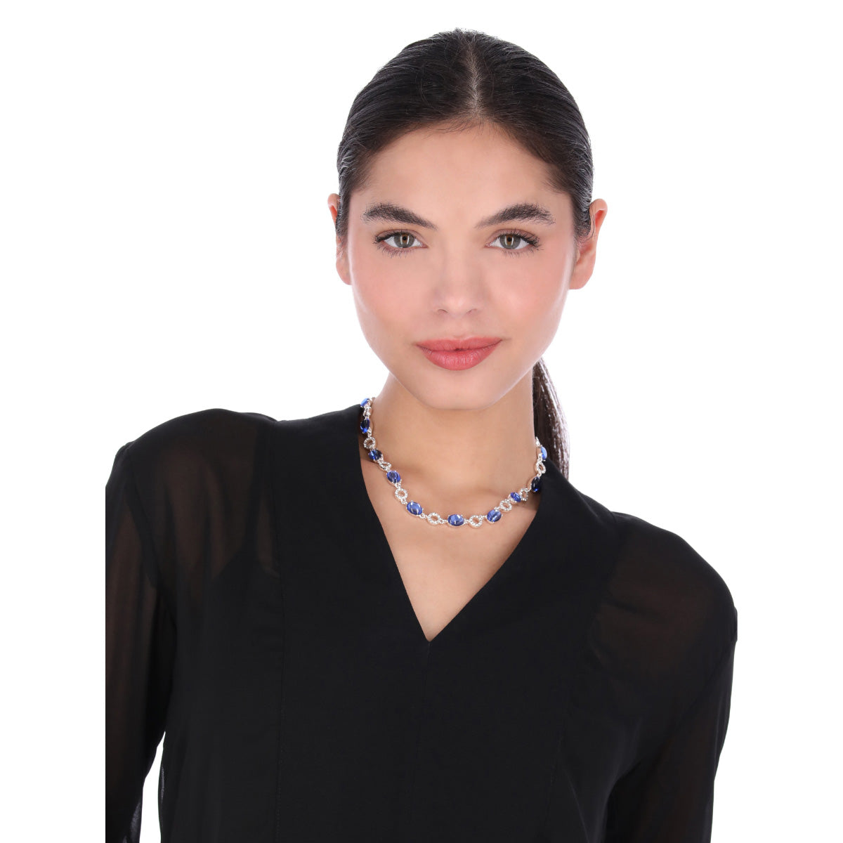 COLLAR ANNE KLEIN AURORA DREAMS PLATEADO