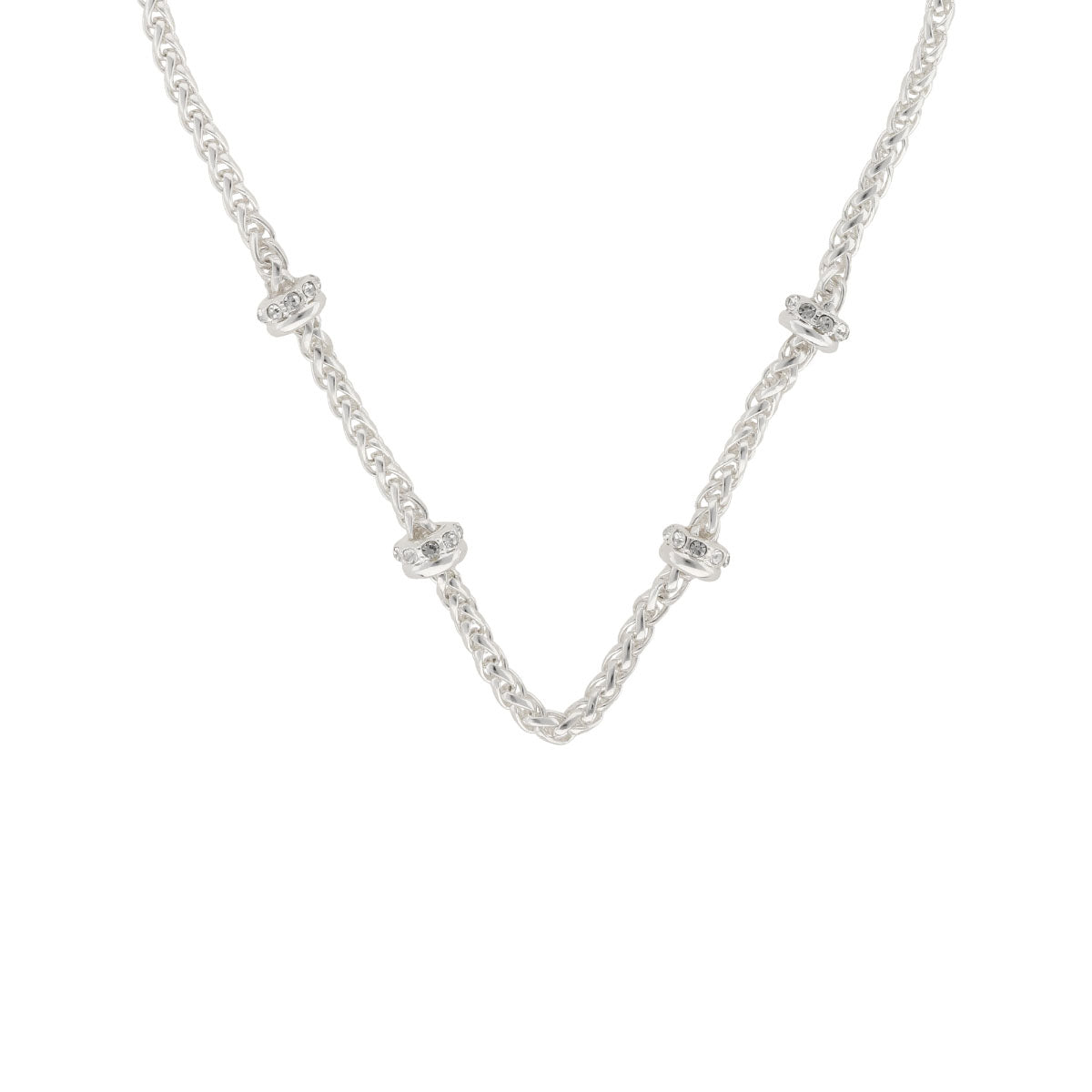 COLLAR ANNE KLEIN JOYFUL GLOW PLATEADO