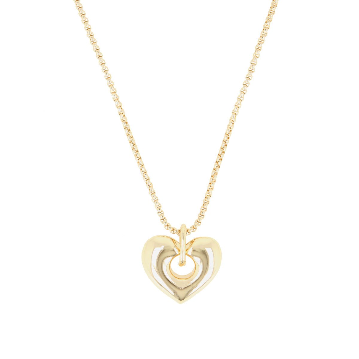 COLLAR ANNE KLEIN HOLIDAY HEARTS DORADO