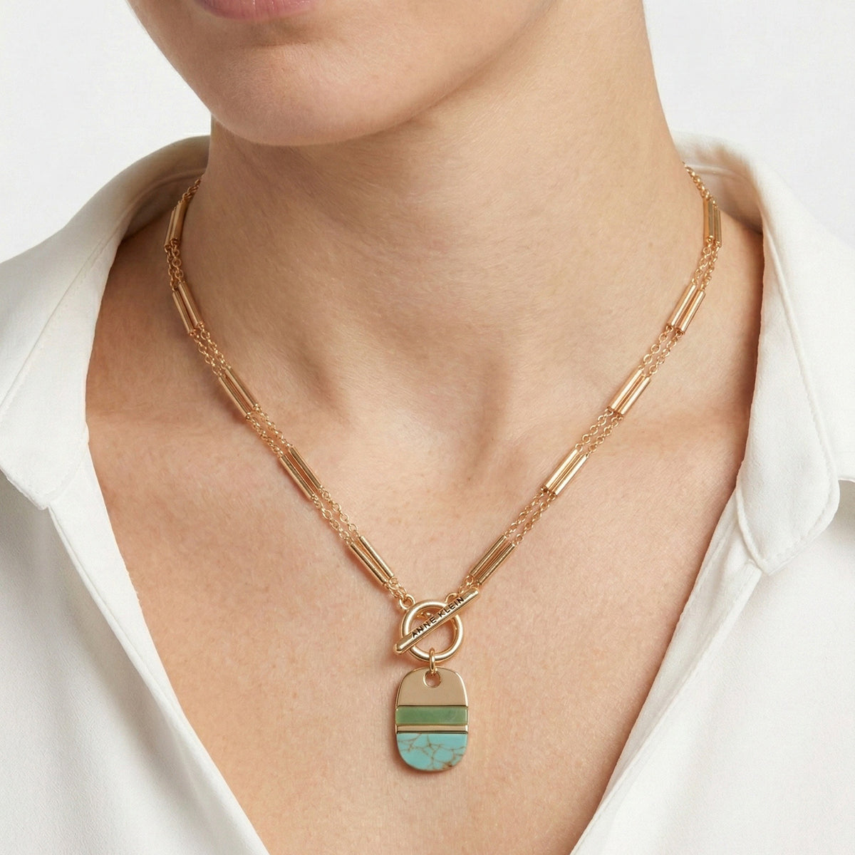 COLLAR ANNE KLEIN MULTICOLOR FORMA DIFERENTES DISEÃ‘OS 01N00625