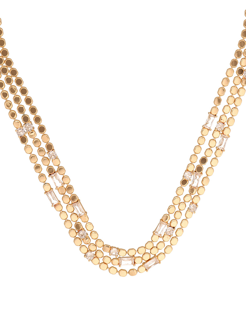 COLLAR ANNE KLEIN COLOR DORADO FORMA ASIMETRICO 01N00655