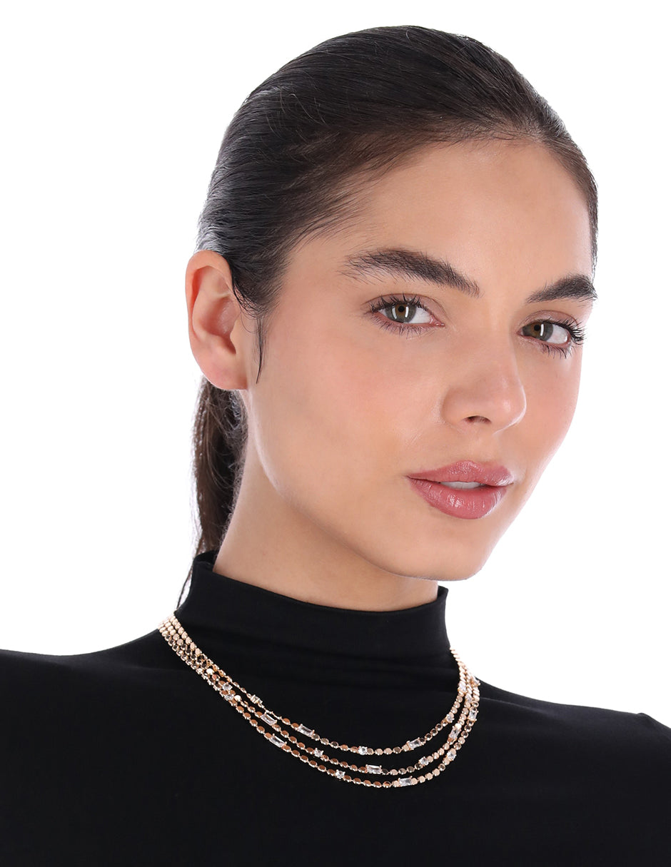 COLLAR ANNE KLEIN COLOR DORADO FORMA ASIMETRICO 01N00655