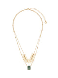 COLLAR ANNE KLEIN COLOR DORADO FORMA CUADRADO 01N00720