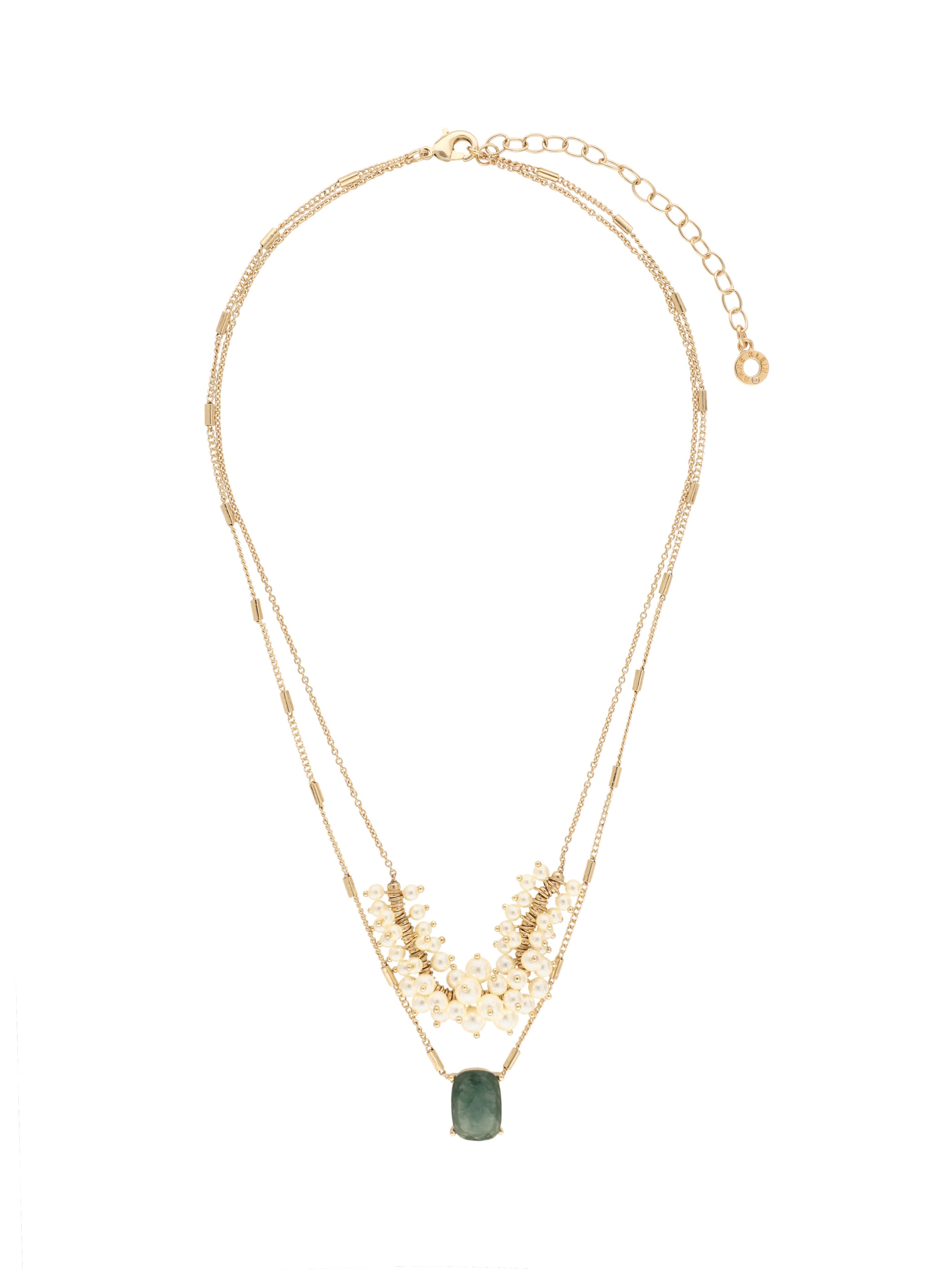 COLLAR ANNE KLEIN COLOR DORADO FORMA CUADRADO 01N00720