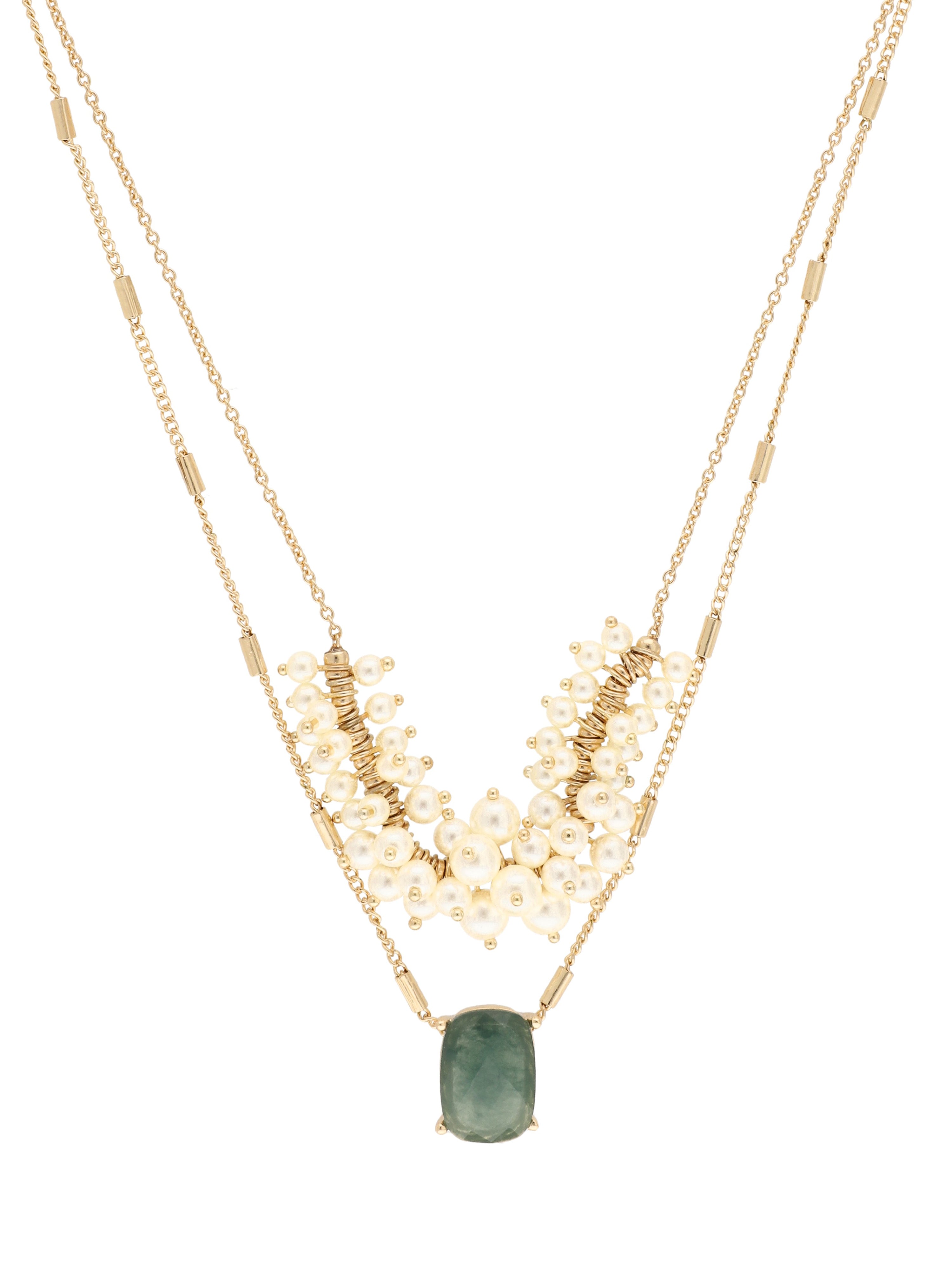 COLLAR ANNE KLEIN COLOR DORADO FORMA CUADRADO 01N00720