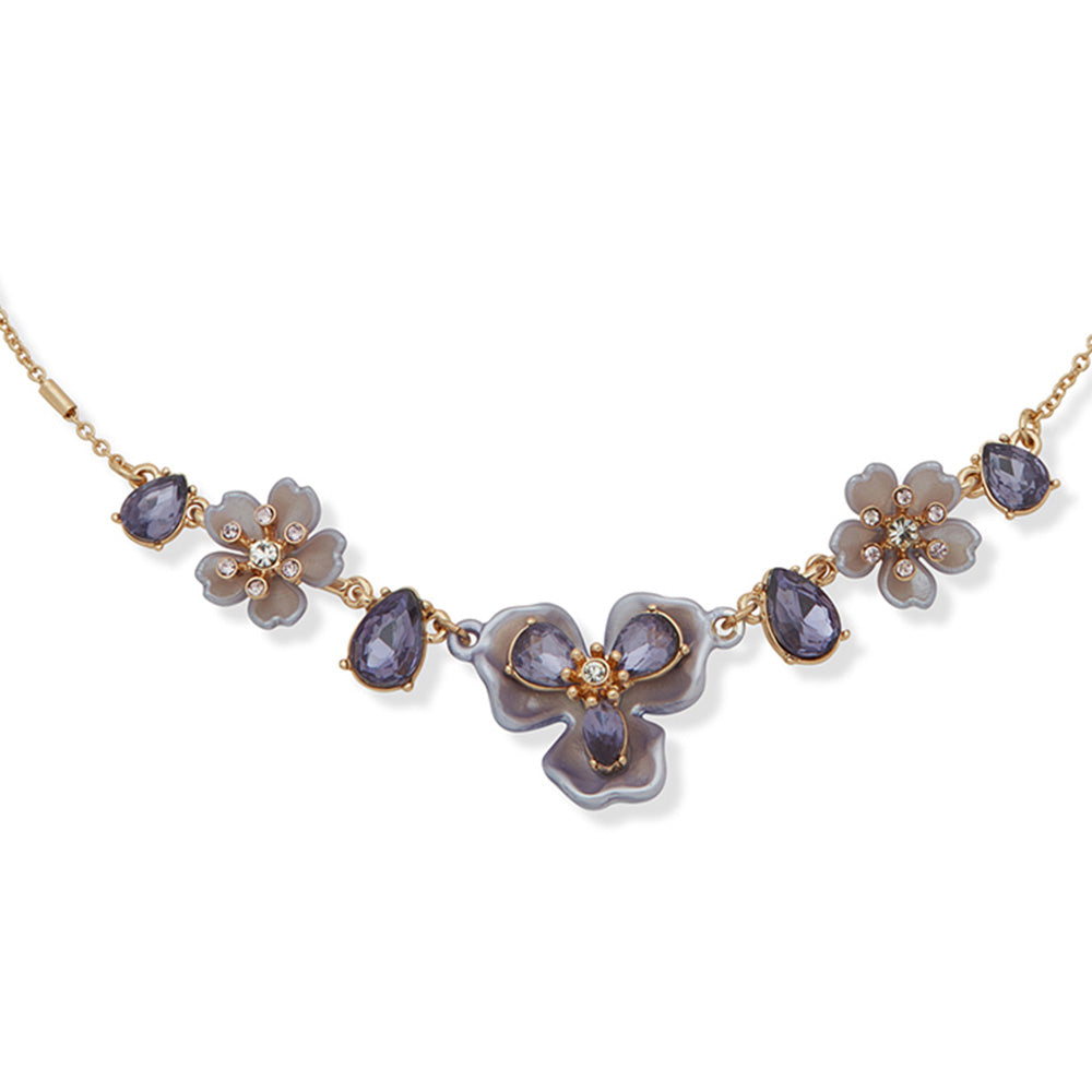 Collar Color Dorado  Anne Klein Forma Flor Tipo Opera , Cierre Tipo Gancho Frances, Familia Fort Lauderdale, Contenido 1 Collar