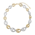 COLLAR ANNE KLEIN ALEACION DE METALES COLOR BITONO FORMA OVALADO 01N00743