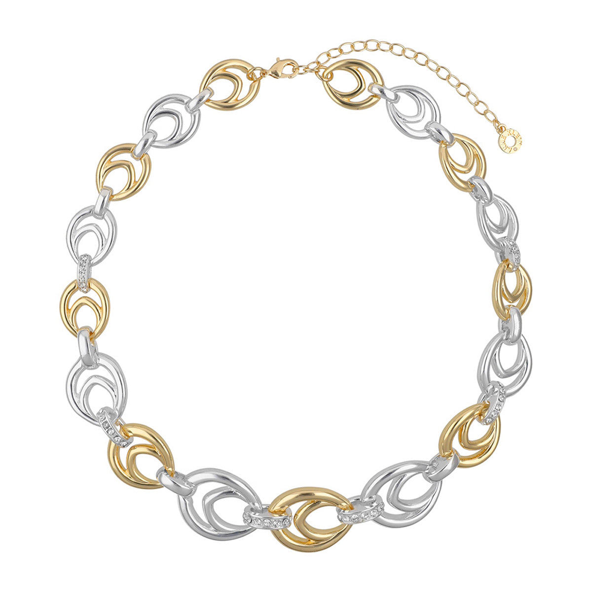 COLLAR ANNE KLEIN ALEACION DE METALES COLOR BITONO FORMA OVALADO 01N00743