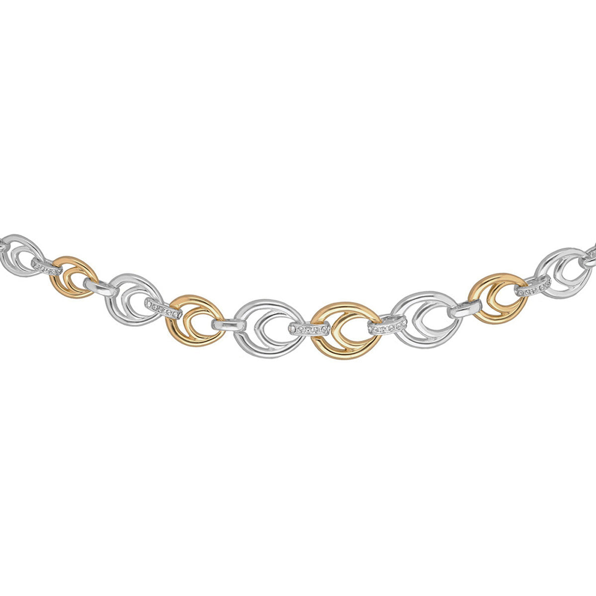 COLLAR ANNE KLEIN ALEACION DE METALES COLOR BITONO FORMA OVALADO 01N00743