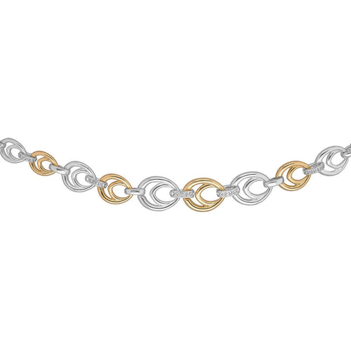 COLLAR ANNE KLEIN ALEACION DE METALES COLOR BITONO FORMA OVALADO 01N00743