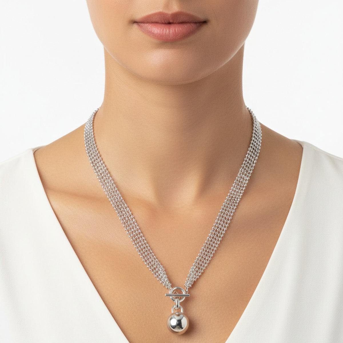 Collar Anne Klein Color Plateado 01N00748