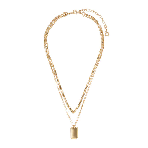 COLLAR ANNE KLEIN COLOR DORADO TIPO NIVELES 01N00770