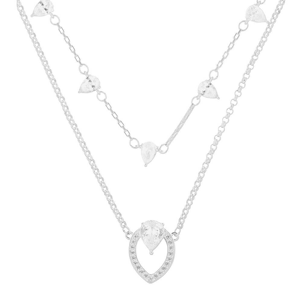 Collar Anne Klein Color Plateado Para Mujer Contenido 1 Collar 01N00772