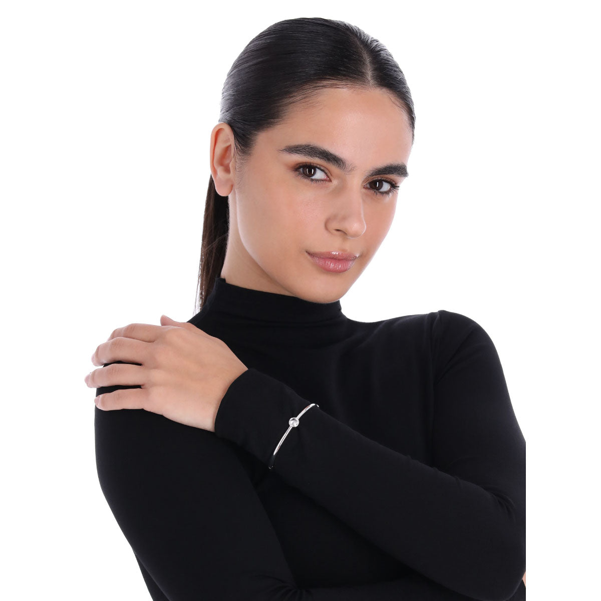 COLLAR DKNY JADE PLATEADO