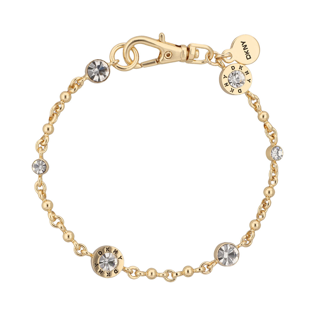 PULSERA DKNY COLOR DORADO FORMA CIRCULAR 04B00346