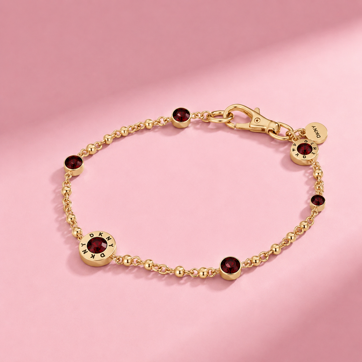 Pulsera Circular Dorada — DKNY