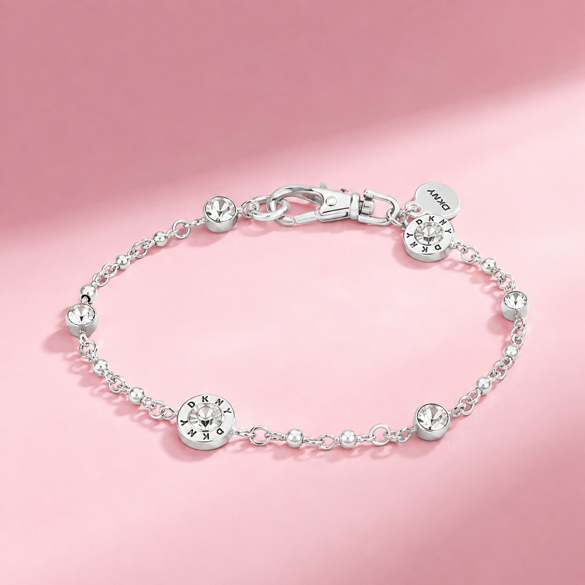 Pulsera Circular Plateada — DKNY