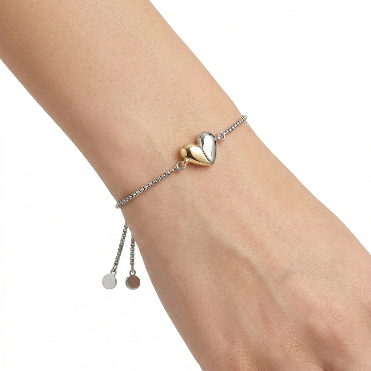 PULSERA DKNY COLOR BITONO FORMA CORAZÃ“N 04B00356