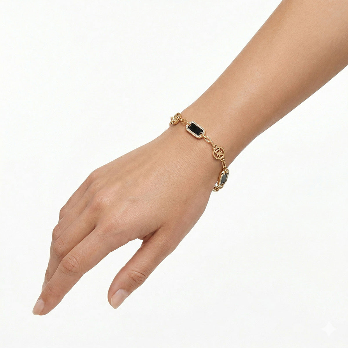 PULSERA DKNY COLOR DORADO FORMA IRREGULAR 04B00360